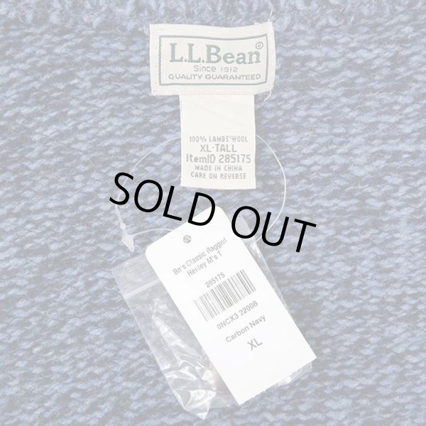 画像2: 00's L.L.Bean ヘンリーネック ウールニット "DEADSTOCK" (2)