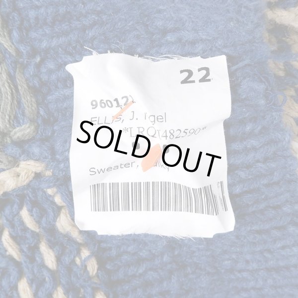 画像4: 90's VAN HEUSEN パッチワーク コットンニット "HAND KNIT" (4)