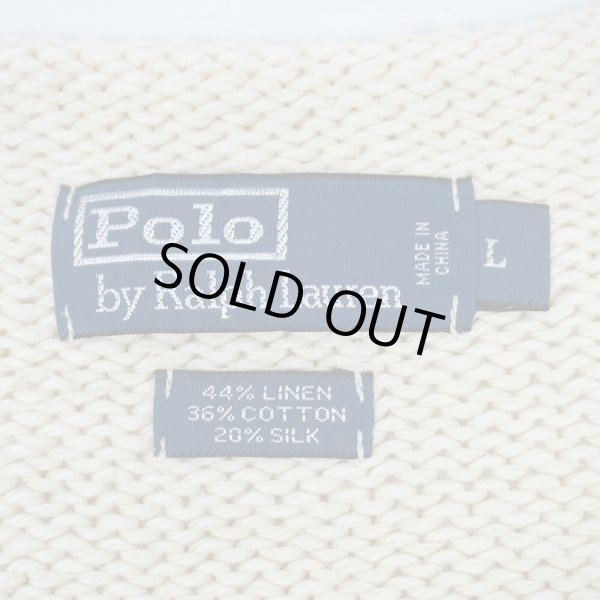 画像2: 00's Polo Ralph Lauren ロールネックニット "LINEN×COTTON×SILK" (2)