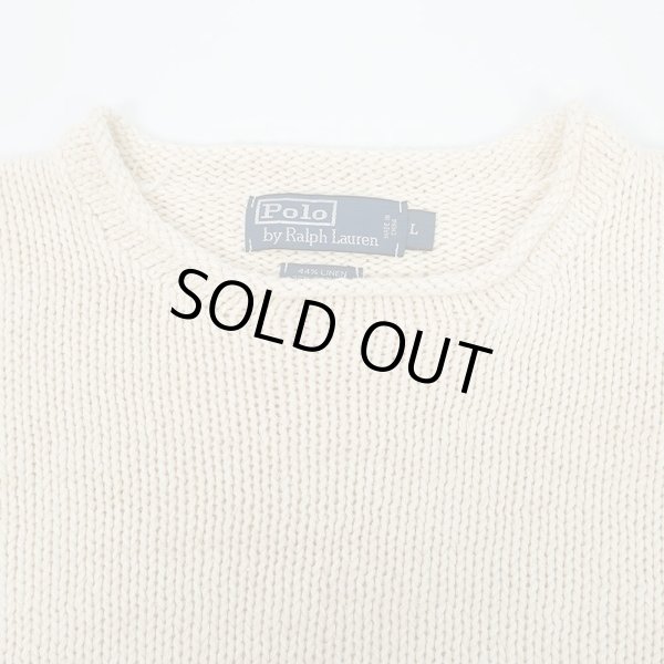 画像3: 00's Polo Ralph Lauren ロールネックニット "LINEN×COTTON×SILK" (3)