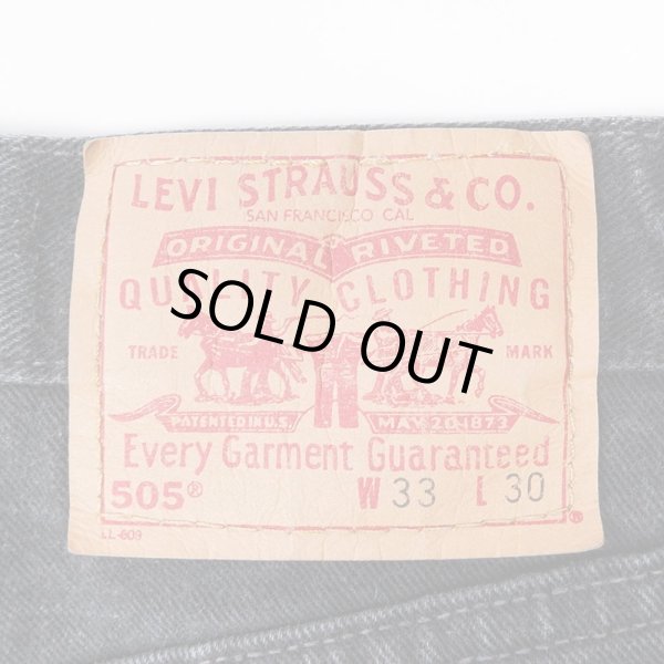 画像3: Early 00's Levi's 505 ブラックデニムパンツ “MADE IN USA / 実寸W32 L28” (3)