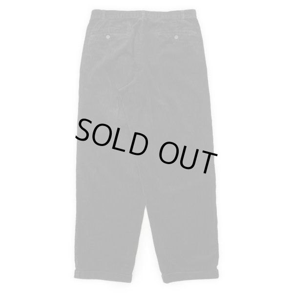 画像2: 00's Eddie Bauer 2タック 太畝コーデュロイトラウザー "BLACK" (2)