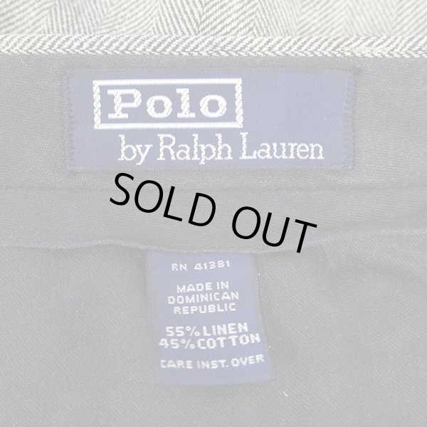 画像3: 90's Polo Ralph Lauren 2タック HBT トラウザー "W32 L32" (3)