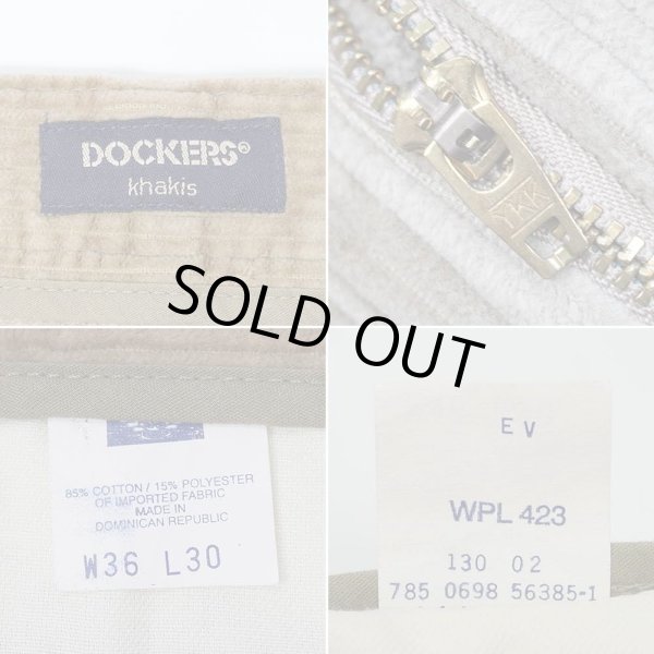 画像4: 90's DOCKERS 2タック 太畝コーデュロイトラウザー “W36 L30 / BROWN” (4)