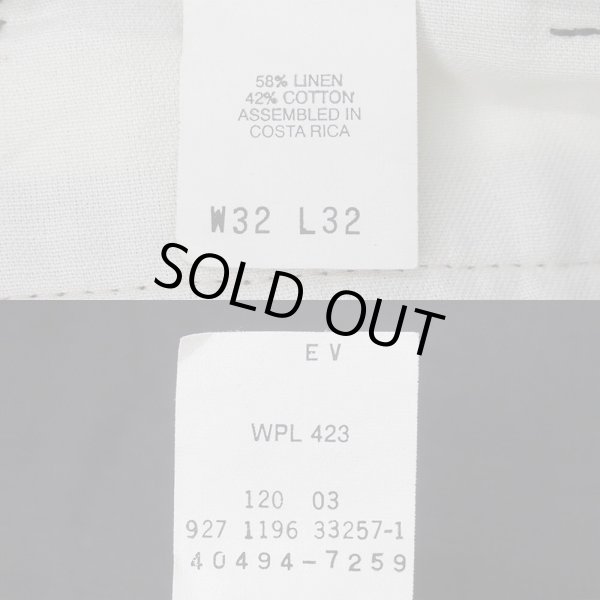 画像4: 90's DOCKERS 2タック コットンリネントラウザー "BLACK / W32 L32" (4)