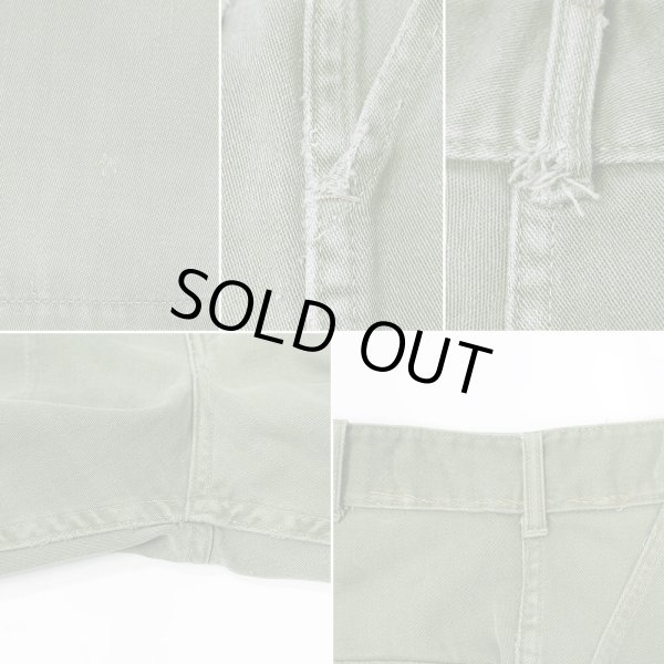 画像5: 50's unknown コットンサテン ユーティリティパンツ "13STAR BUTTON / W31 L28相当" (5)