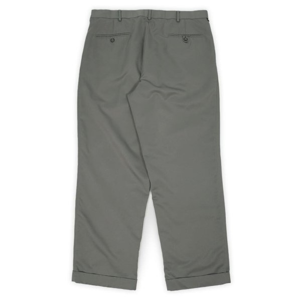 画像2: 00's DOCKERS 2タック ポリエステルトラウザー "OLIVE / W34 L30" (2)