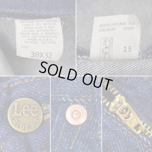 画像4: 80's Lee 200-0189 デニムパンツ "MADE IN USA / W38 L32 / Mint Condition" (4)