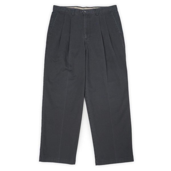 画像1: Late 90's DOCKERS 2タック チノトラウザー "BLACK / W34 L29" (1)