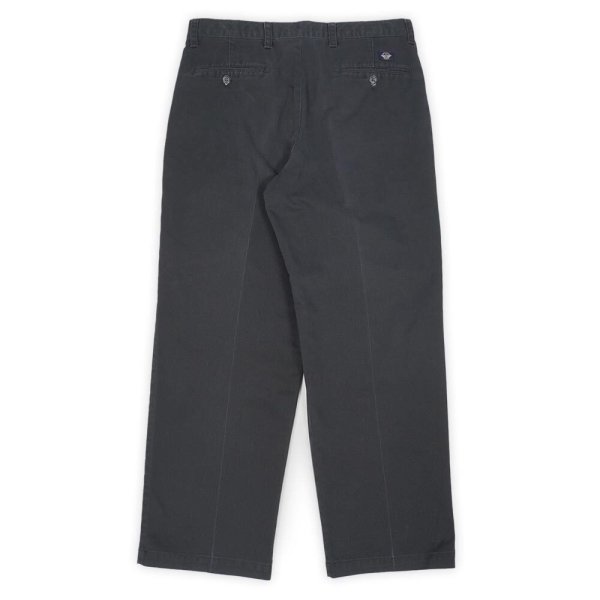 画像2: Late 90's DOCKERS 2タック チノトラウザー "BLACK / W34 L29" (2)