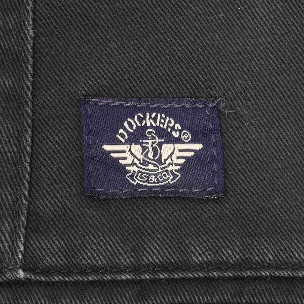 画像3: Late 90's DOCKERS 2タック チノトラウザー "BLACK / W34 L29" (3)