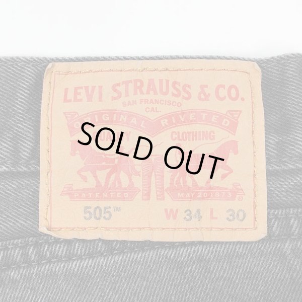 画像3: 00's Levi's 505 ブラックデニムパンツ "W34 L30" (3)