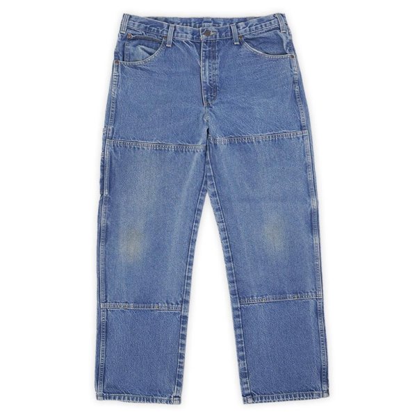 画像1: 00's Dickies ダブルニー デニムペインターパンツ "W36 L32" (1)
