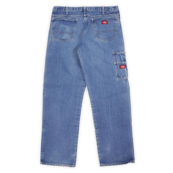 画像2: 00's Dickies ダブルニー デニムペインターパンツ "W36 L32" (2)
