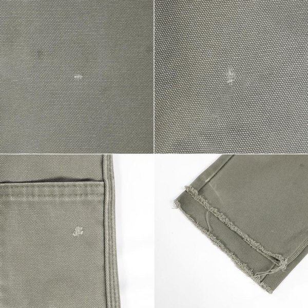 画像4: 00's Dickies ダックペインターパンツ "MOS GREEN / W35 L29相当" (4)