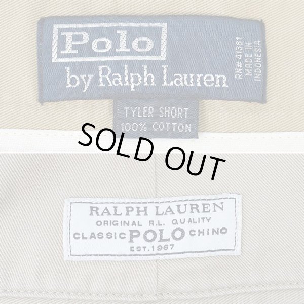 画像3: 90's Polo Ralph Lauren 2タック チノショーツ "TYLER SHORT" (3)