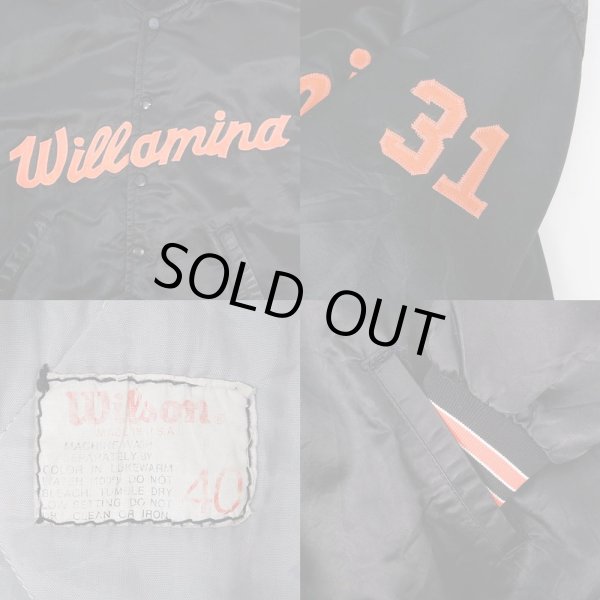 画像3: 60's Wilson ナイロンサテンスタジャン "MADE IN USA" (3)