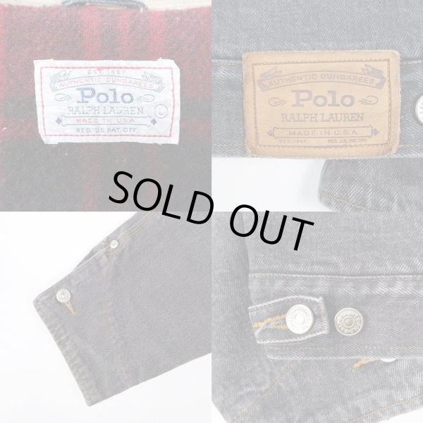 画像3: 80's POLO Ralph Lauren ブラックデニム ワークジャケット “MADE IN USA” (3)