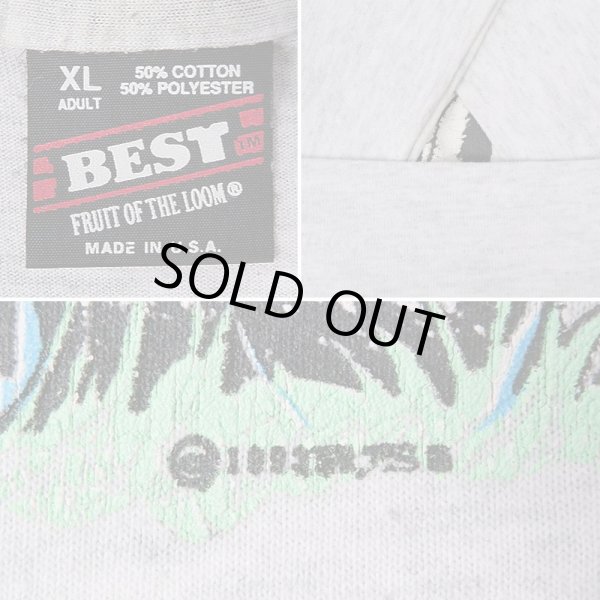 画像2: 90's Fruit of the Loom アニマルプリントTシャツ "MADE IN USA" (2)