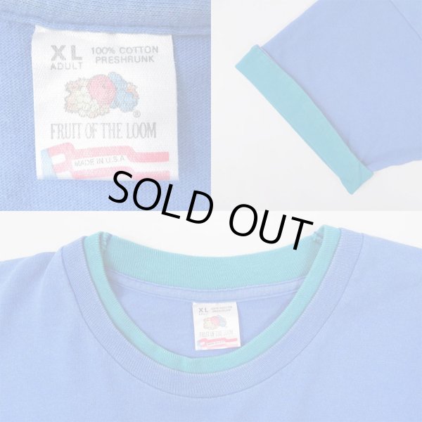 画像2: 90's Fruit of the loom フェイクレイヤードTシャツ "MADE IN USA" (2)