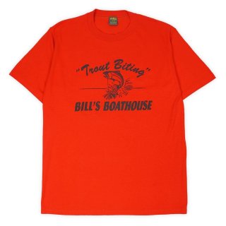 70's RUSSELL 染み込みプリントTシャツ 