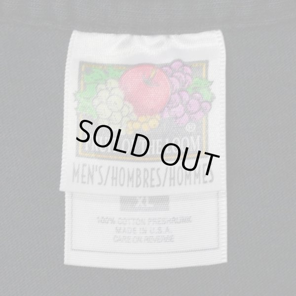 画像2: 90's Fruit of the loom ブランクTシャツ "MADE IN USA / FADE BLACK" (2)