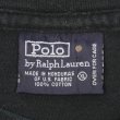 画像2: 90's Polo Ralph Lauren ロゴ刺繍Tシャツ "BLACK" (2)