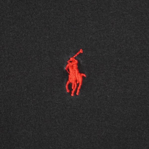 画像3: 90's Polo Ralph Lauren ロゴ刺繍Tシャツ "BLACK" (3)