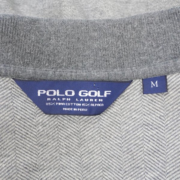 画像2: 90's Polo Ralph Lauren HBT L/S ポロシャツ "POLO GOLF" (2)