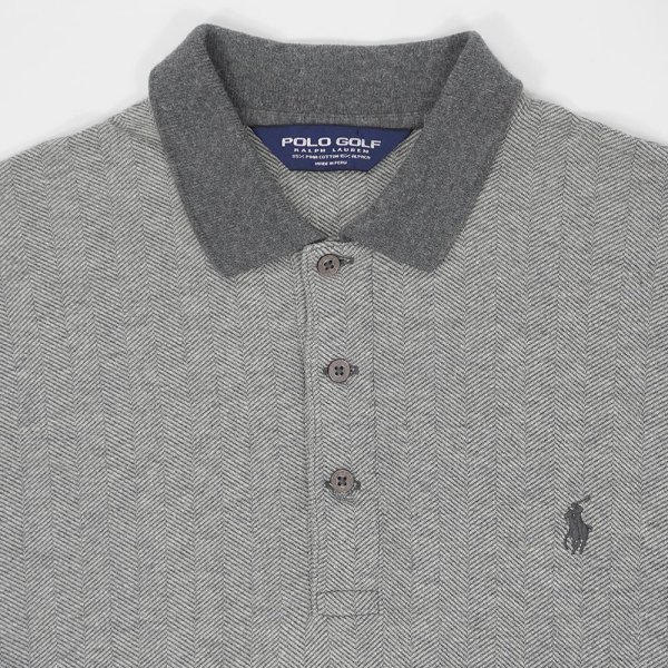 画像3: 90's Polo Ralph Lauren HBT L/S ポロシャツ "POLO GOLF" (3)