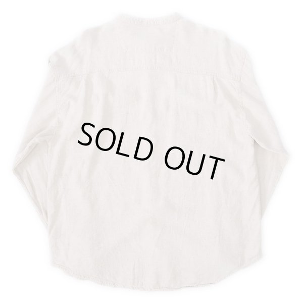 画像2: 90's ROBERT STOCK バンドカラー リネンシャツ (2)