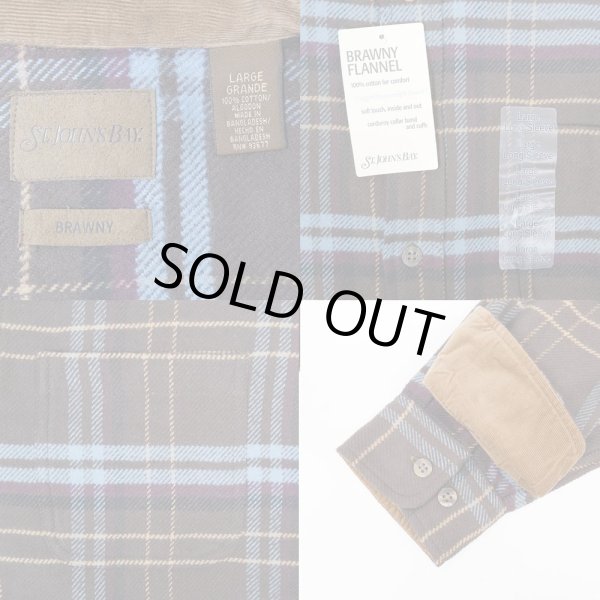 画像3: 90's ST. JOHN'S BAY ヘビーネルシャツ "DEADSTOCK" (3)