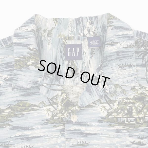 画像3: 00's OLD GAP コットンハワイアンシャツ (3)