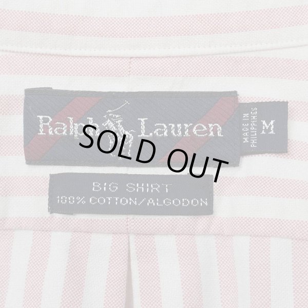 画像2: 90's Polo Ralph Lauren ボタンダウンシャツ "BIG SHIRT / AS-IS" (2)