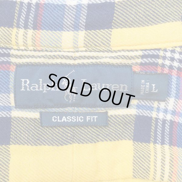 画像2: 00's Polo Ralph Lauren フランネル ボタンダウンシャツ “CLASSIC FIT” (2)