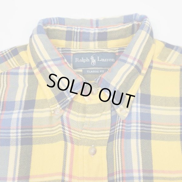 画像4: 00's Polo Ralph Lauren フランネル ボタンダウンシャツ “CLASSIC FIT” (4)