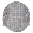 画像1: 90's Polo Ralph Lauren フランネル ボタンダウンシャツ "BLAIRE / MADRAS CHECK" (1)