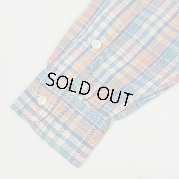 画像5: 90's Polo Ralph Lauren フランネル ボタンダウンシャツ "BLAIRE / MADRAS CHECK" (5)