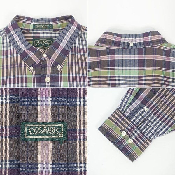 画像3: 90's DOCKERS 3点留め ボタンダウンシャツ (3)