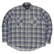 画像1: Early 90's Dickies プリントネルシャツ "Blue Plaid" (1)