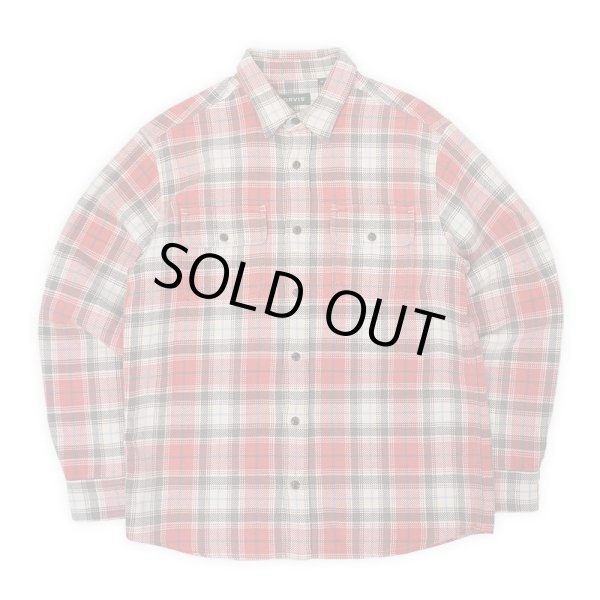 画像1: 00's ORVIS ヘビーネルシャツ "Faded Red Plaid" (1)