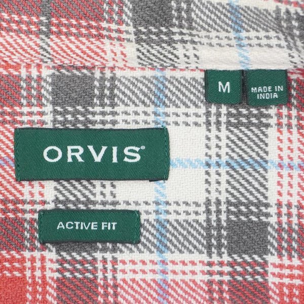 画像2: 00's ORVIS ヘビーネルシャツ "Faded Red Plaid" (2)