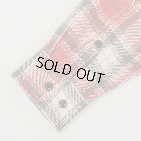 画像4: 00's ORVIS ヘビーネルシャツ "Faded Red Plaid" (4)