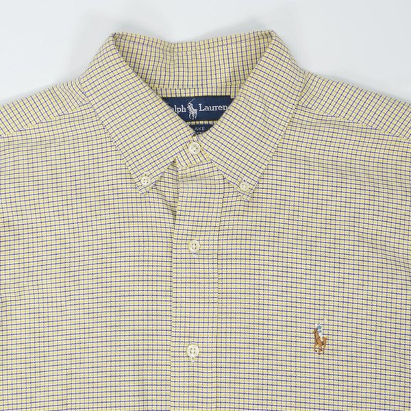画像3: 90's Polo Ralph Lauren ボタンダウンシャツ "BLAKE / Yellow Plaid" (3)