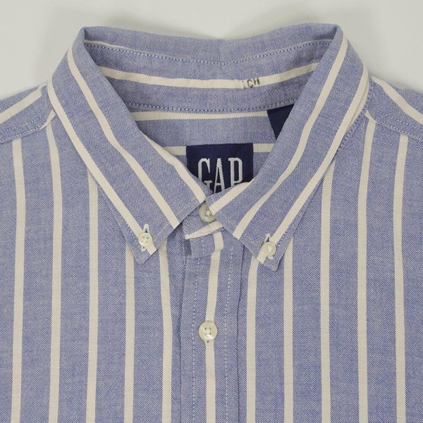 画像3: 90's OLD GAP S/S ストライプ柄 ボタンダウンシャツ (3)