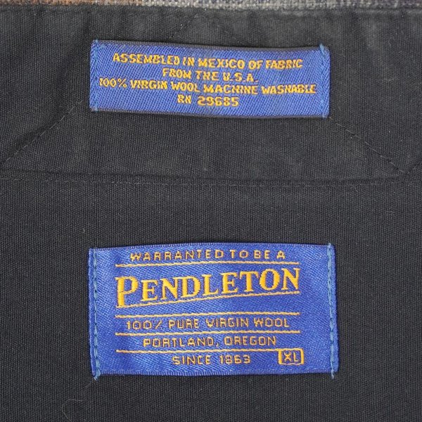 画像2: 00's Pendleton ウールウエスタンシャツ "Ombre Plaid" (2)