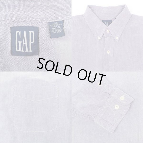 画像3: 90's OLD GAP オックスフォード ボタンダウンシャツ (3)