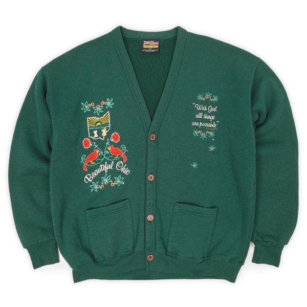 画像1: 90's B Wear スウェットカーディガン "MADE IN USA" (1)