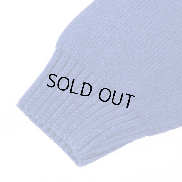 画像4: 90's LANDS' END ドリフターセーター "MADE IN USA / BLUE" (4)