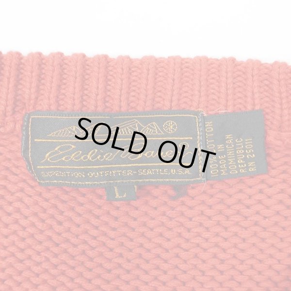 画像2: 80's Eddie Bauer カラーブロック コットンニット "黒タグ" (2)